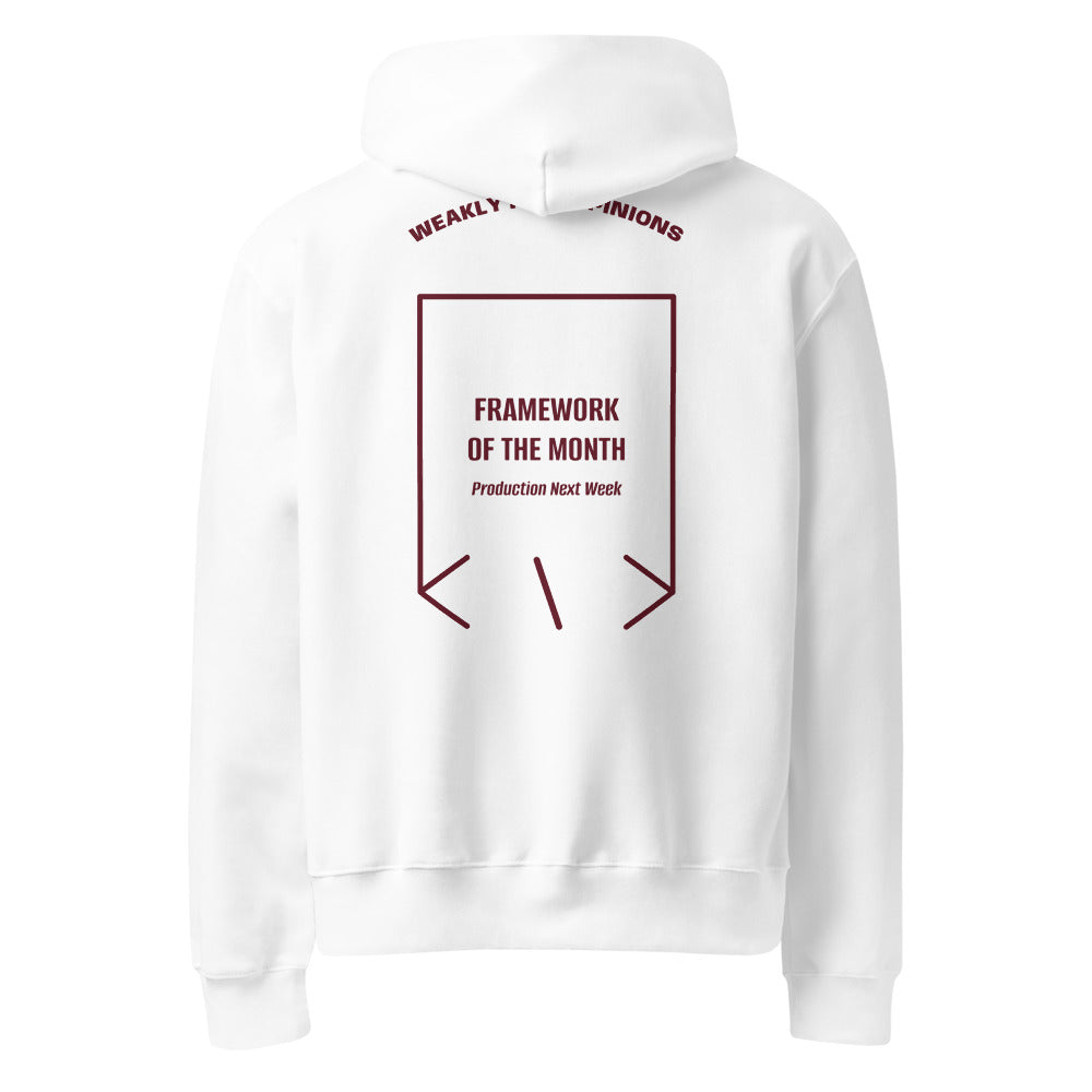 Framework Of The Month — White Maroon back mockup