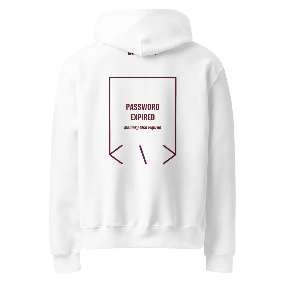 Password Expired — White Maroon back mockup