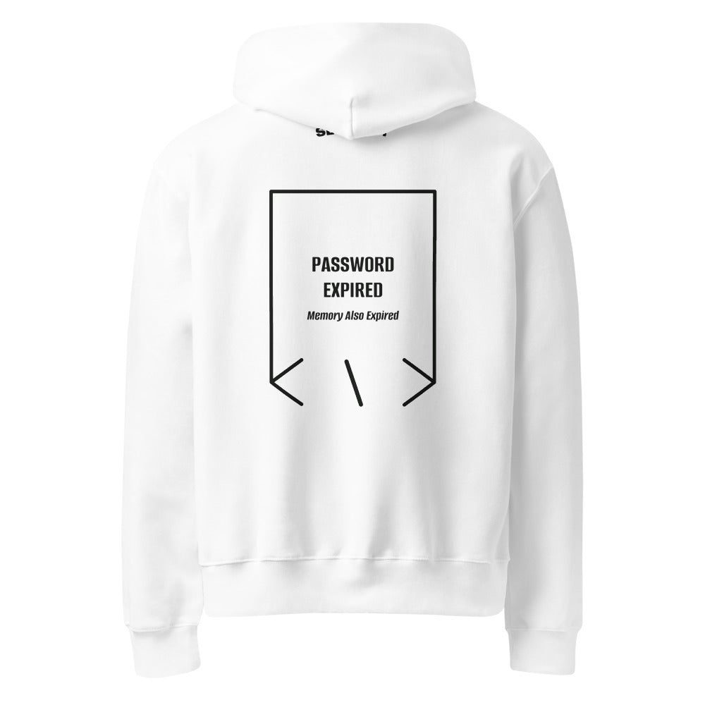 Password Expired — White Vintage Black back mockup