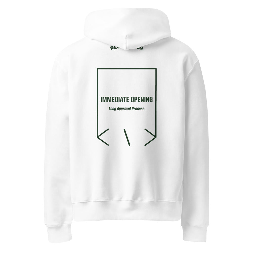 Immediate Opening — White Forest back mockup