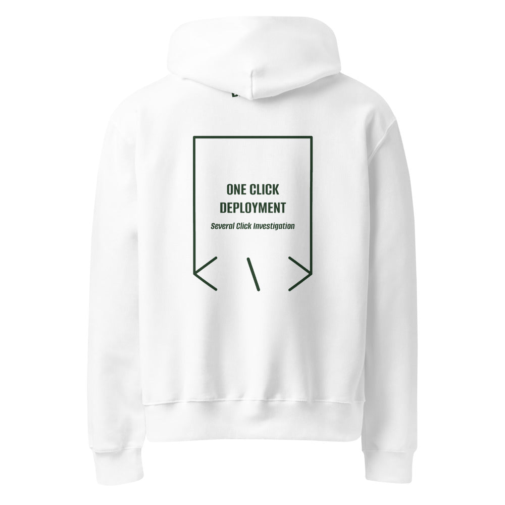 One Click Deployment — White Forest back mockup