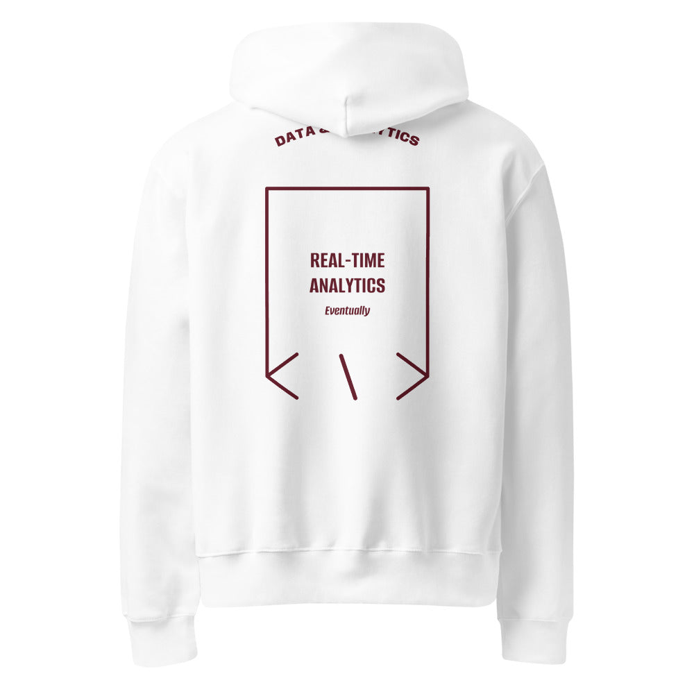 Real-Time Analytics — White Maroon back mockup