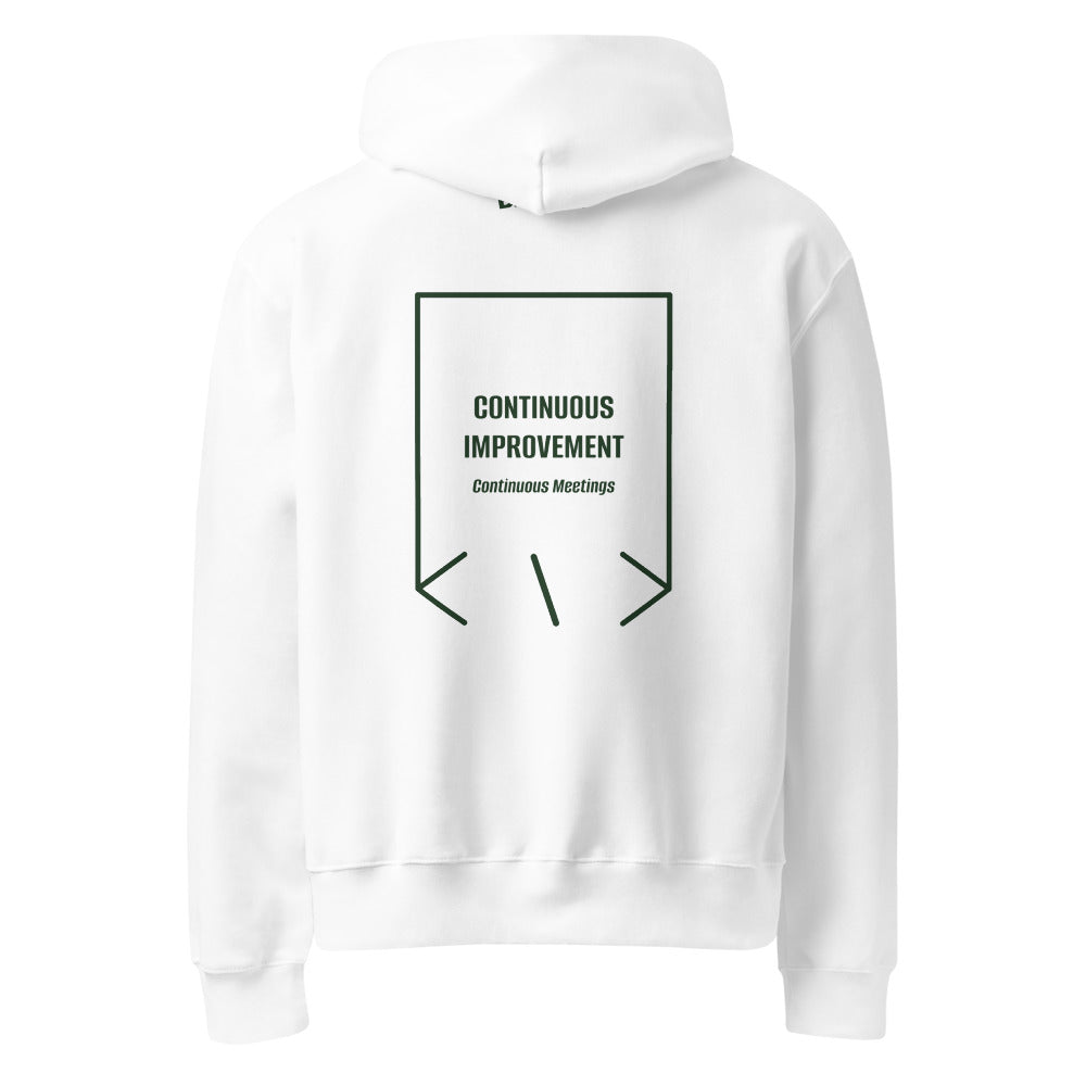 Continuous Improvement — White Forest back mockup