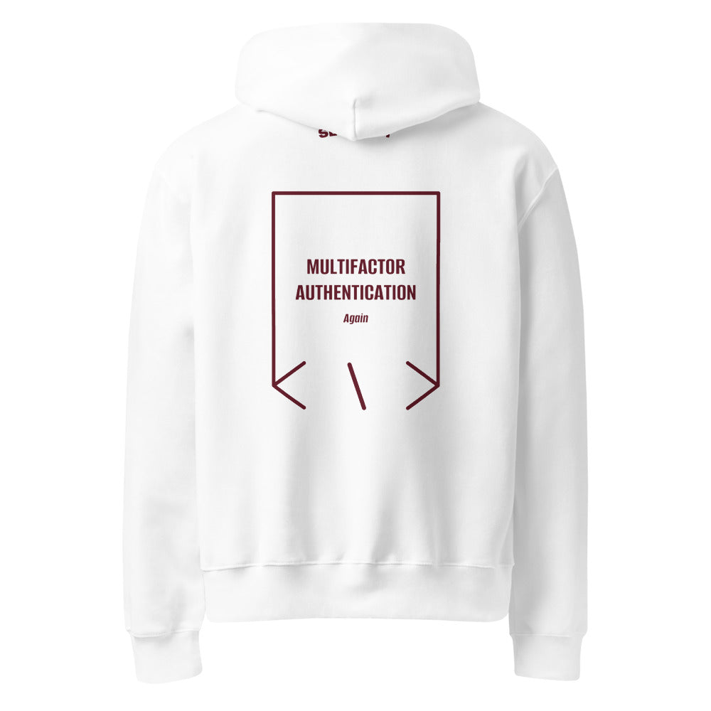 Multifactor Authentication — White Maroon back mockup