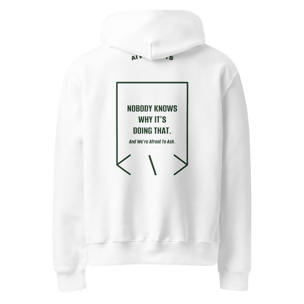 Nobody Knows Why It's Doing That. — White Forest back mockup