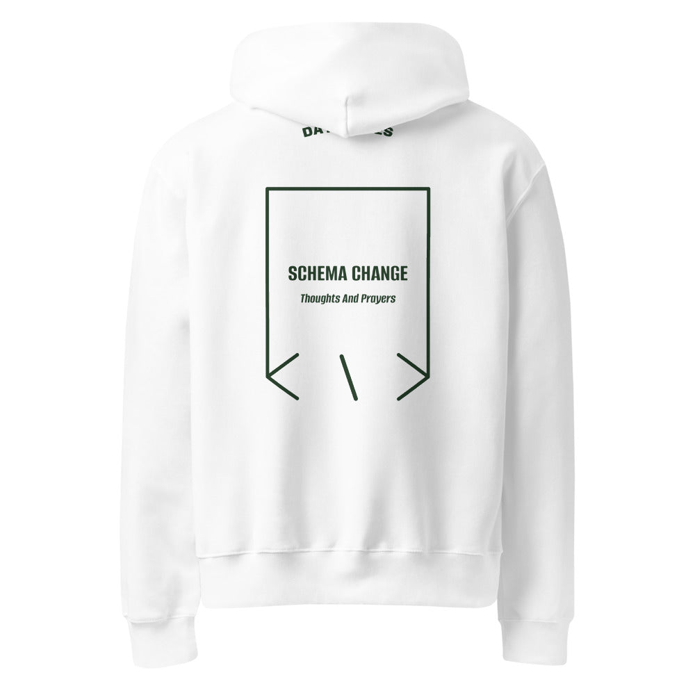 Schema Change — White Forest back mockup