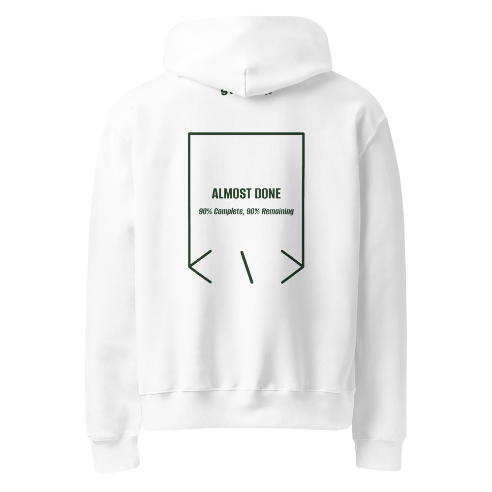 Almost Done — White Forest back mockup