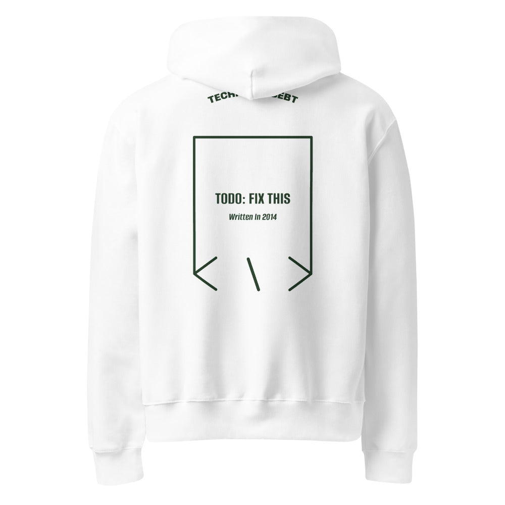 TODO: Fix This — White Forest back mockup