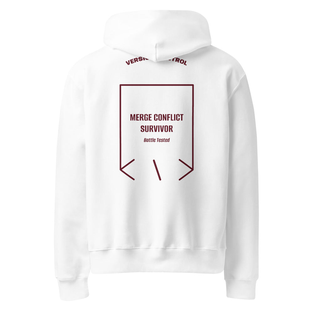 Merge Conflict Survivor — secondary back mockup