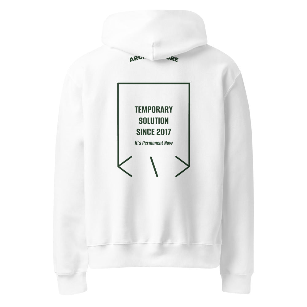 Temporary Solution Since 2017 — White Forest back mockup