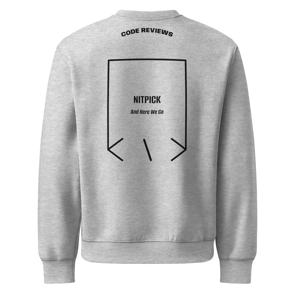 Nitpick — Athletic Heather Black back mockup