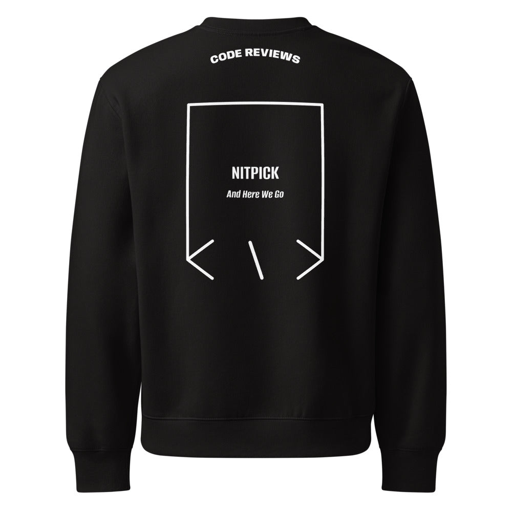 Nitpick — Black White back mockup