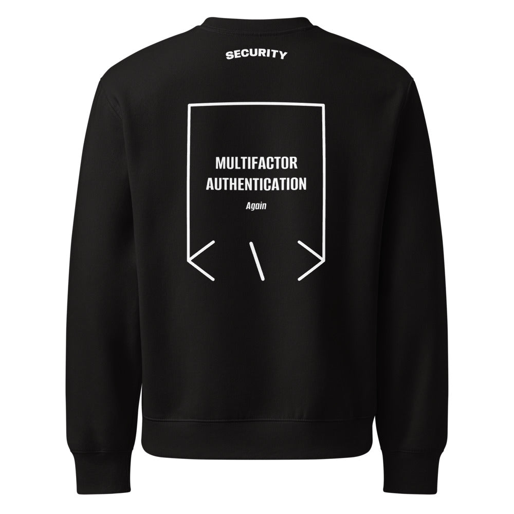Multifactor Authentication — Black White back mockup