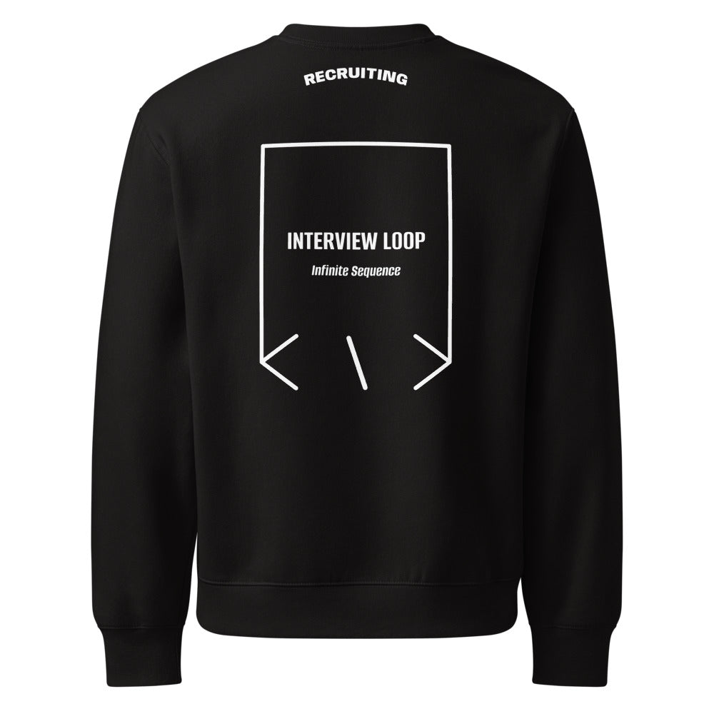 Interview Loop — Black White back mockup