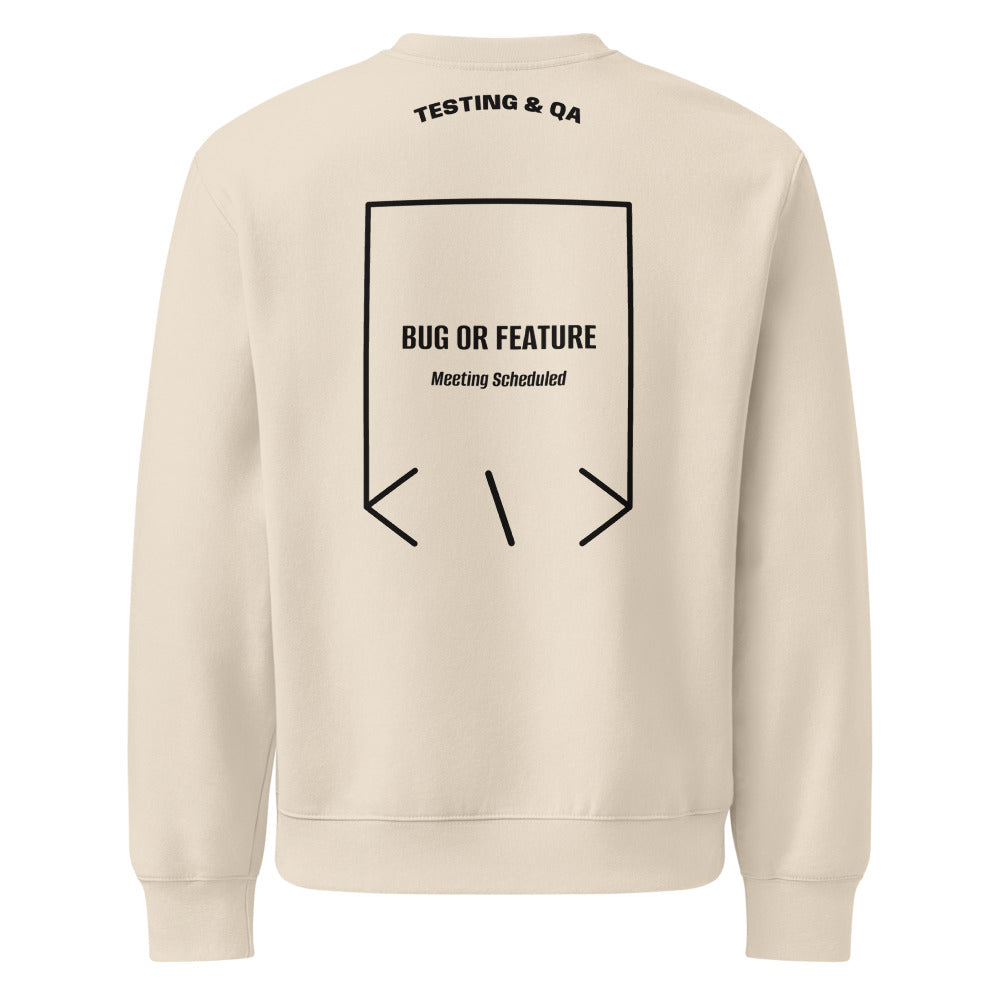 Bug Or Feature — Dust Black back mockup