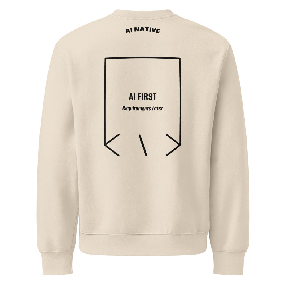 AI First — Dust Black back mockup