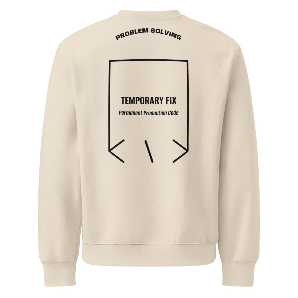 Temporary Fix — Dust Black back mockup