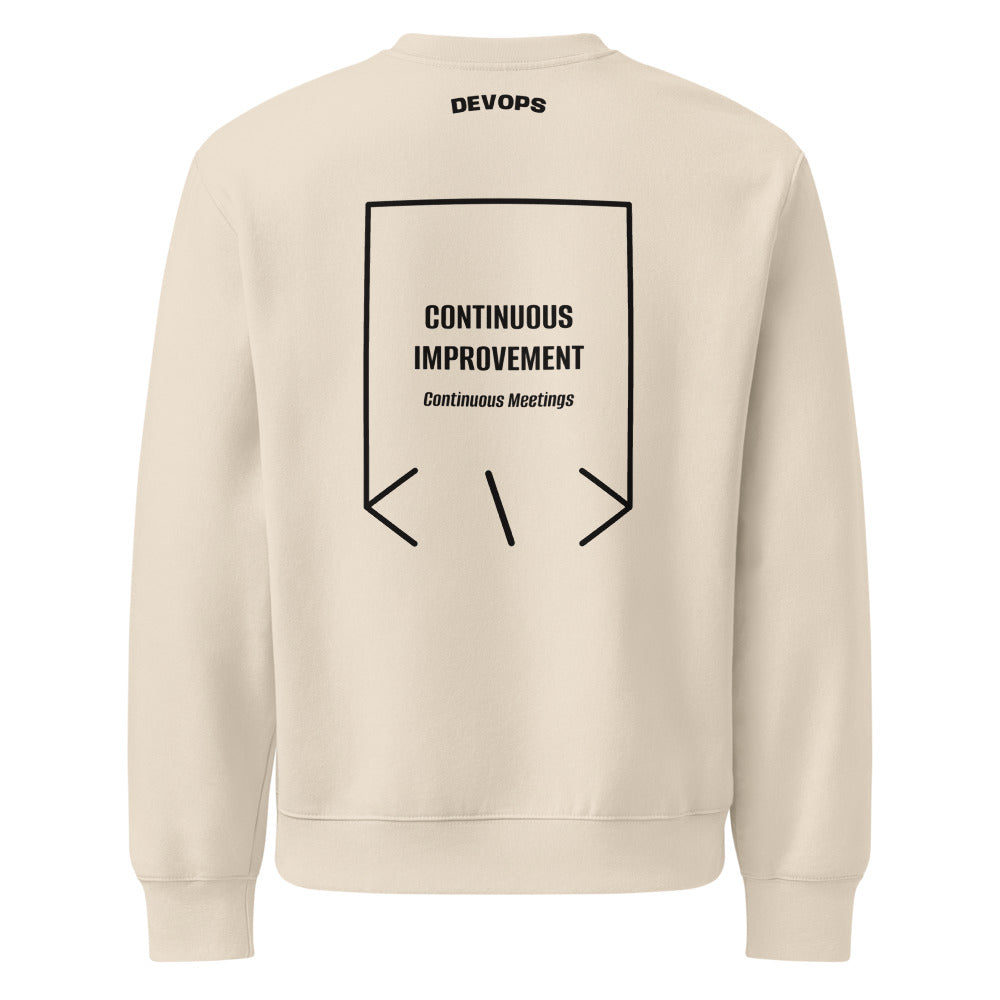 Continuous Improvement — Dust Black back mockup