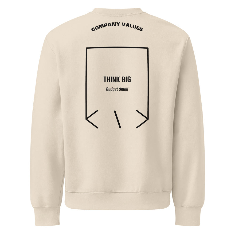 Think Big — Dust Black back mockup