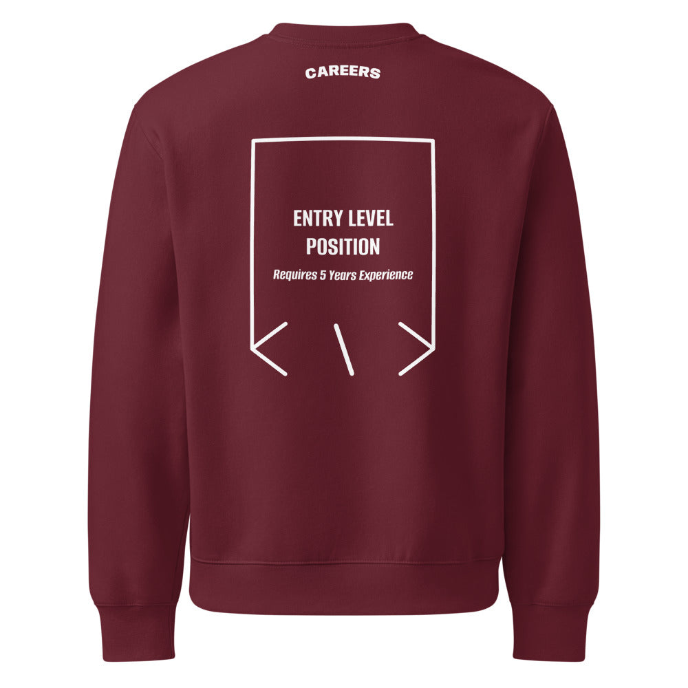 Entry Level Position — Maroon White back mockup