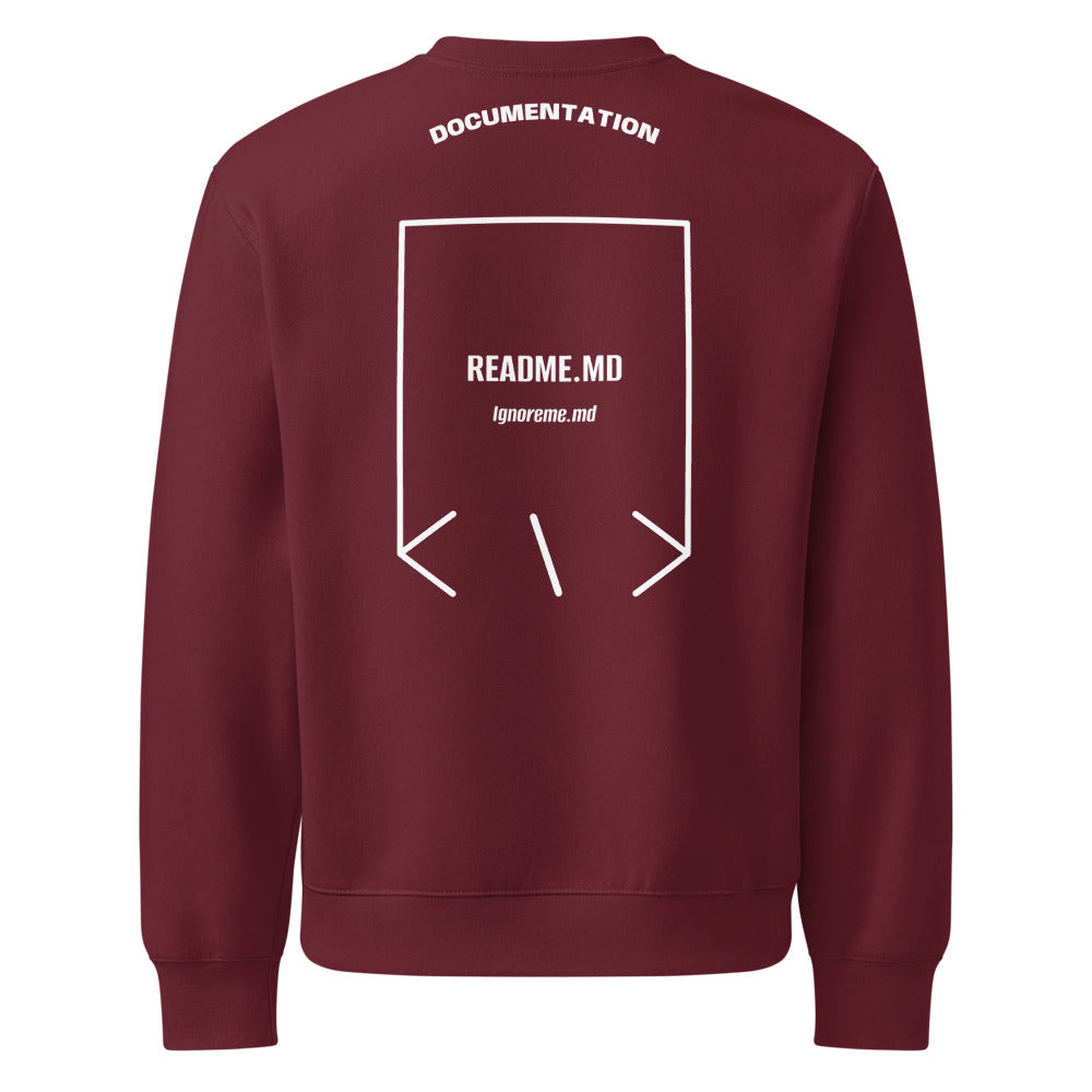 Readme.md — Maroon White back mockup