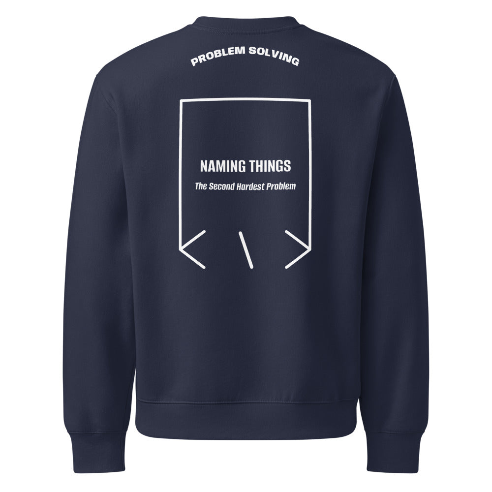 Naming Things — Navy White back mockup