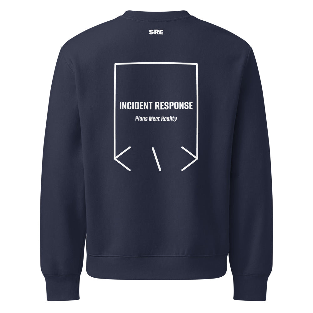 Incident Response — Navy White back mockup