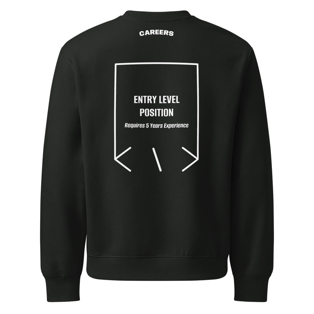 Entry Level Position — Vintage Black White back mockup