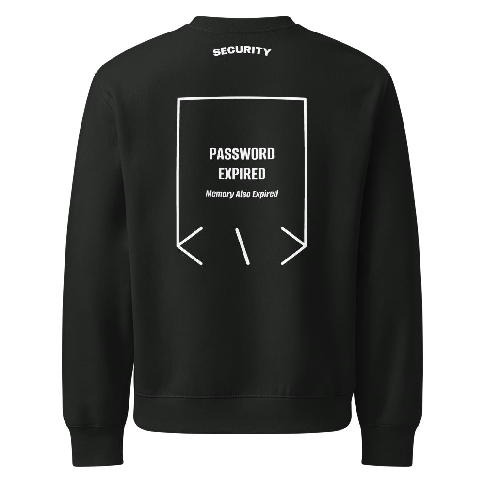Password Expired — Vintage Black White back mockup