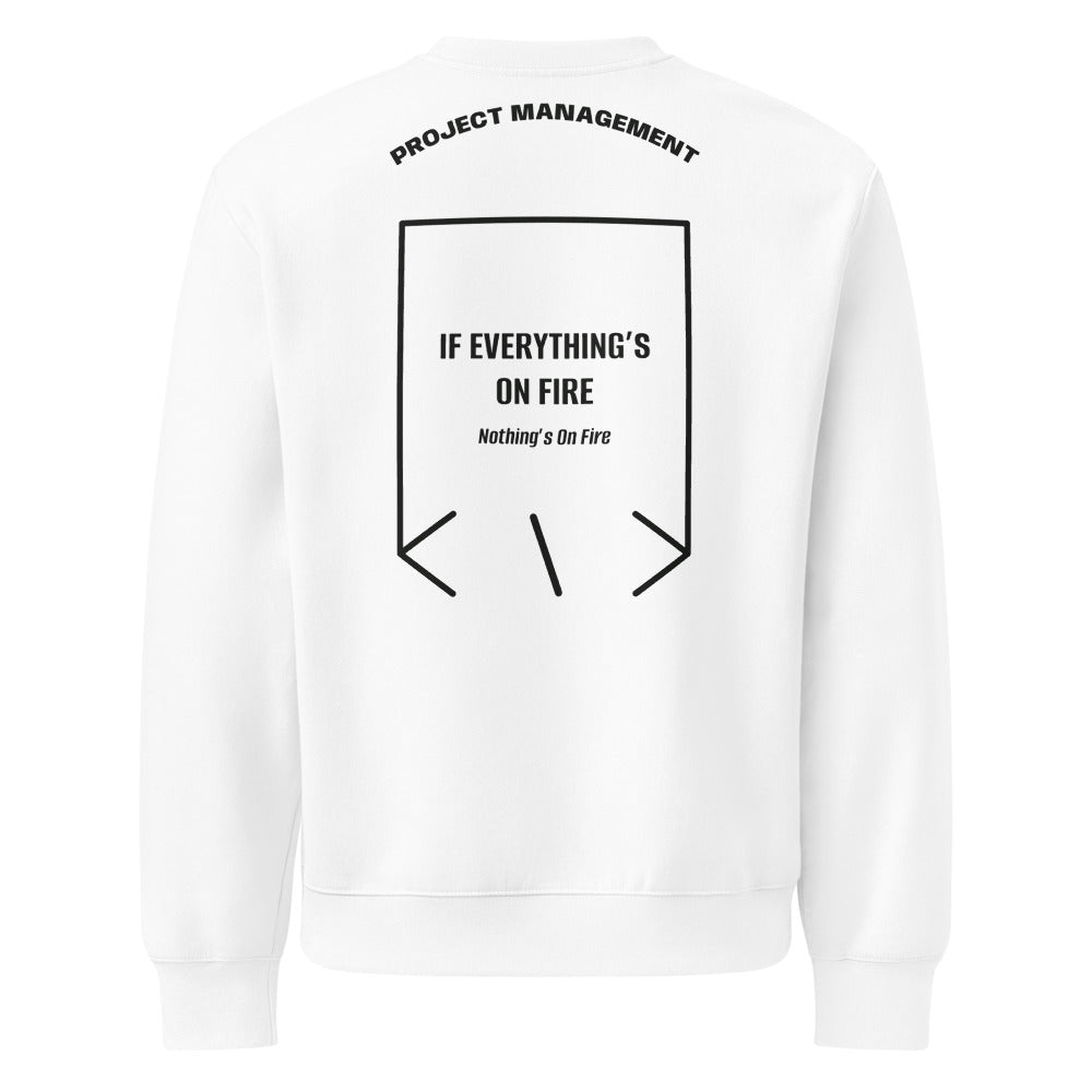 If Everything’s On Fire — White Vintage Black back mockup