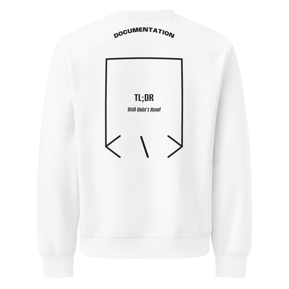 TL;DR — White Vintage Black back mockup