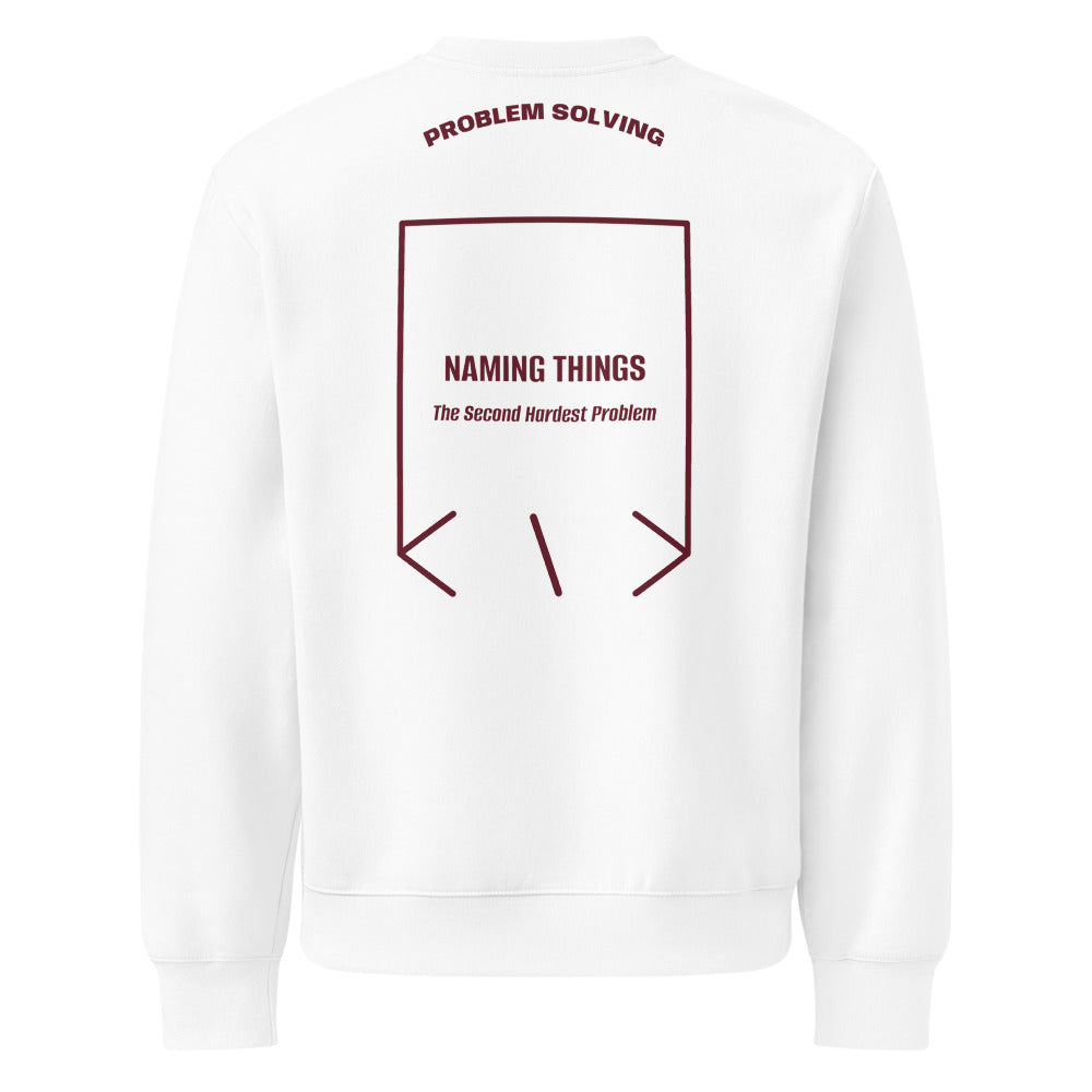 Naming Things — White Maroon back mockup