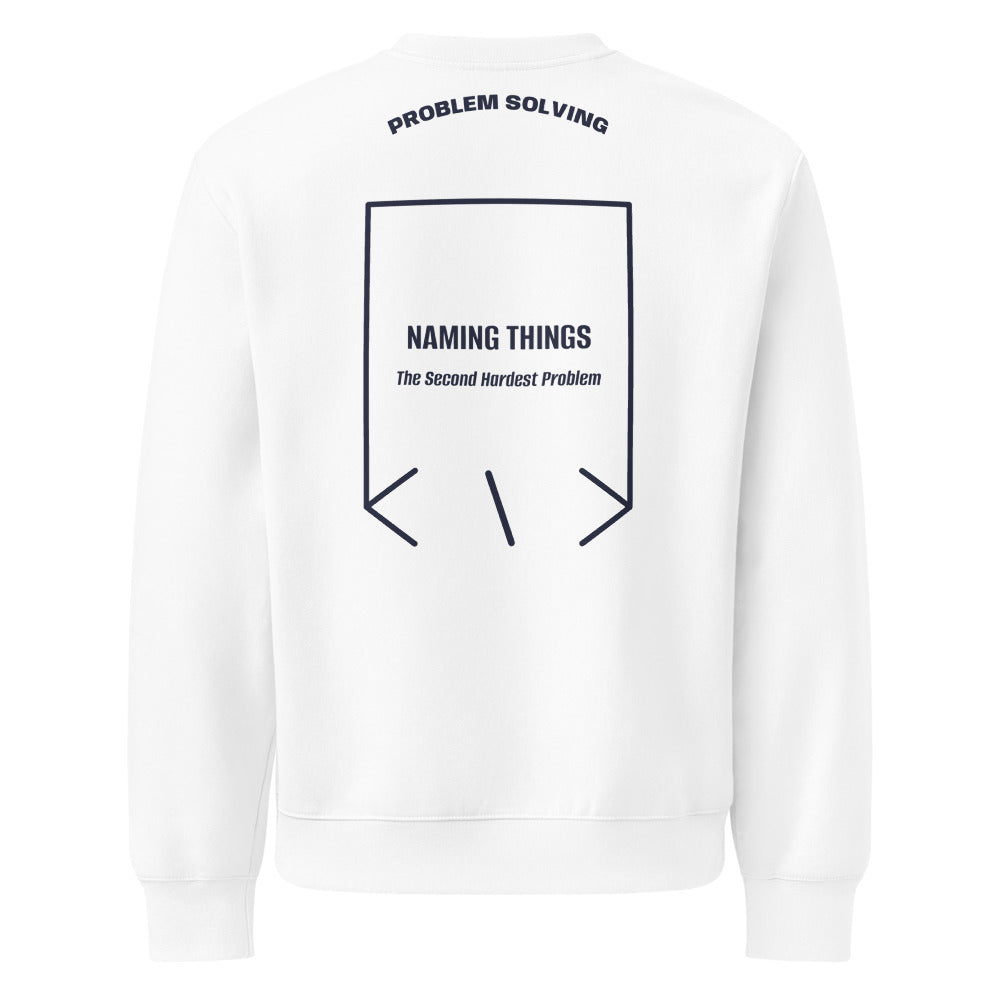 Naming Things — White Navy back mockup
