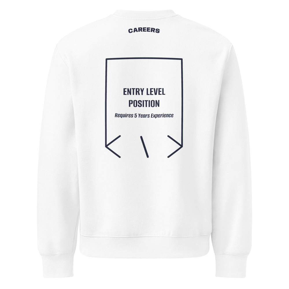 Entry Level Position — White Navy back mockup