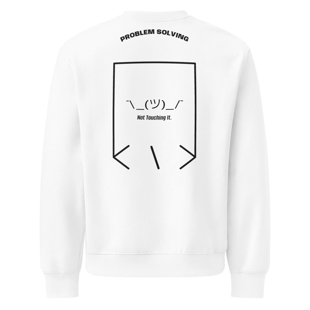 ¯\_(ツ)_/¯ — White Vintage Black back mockup