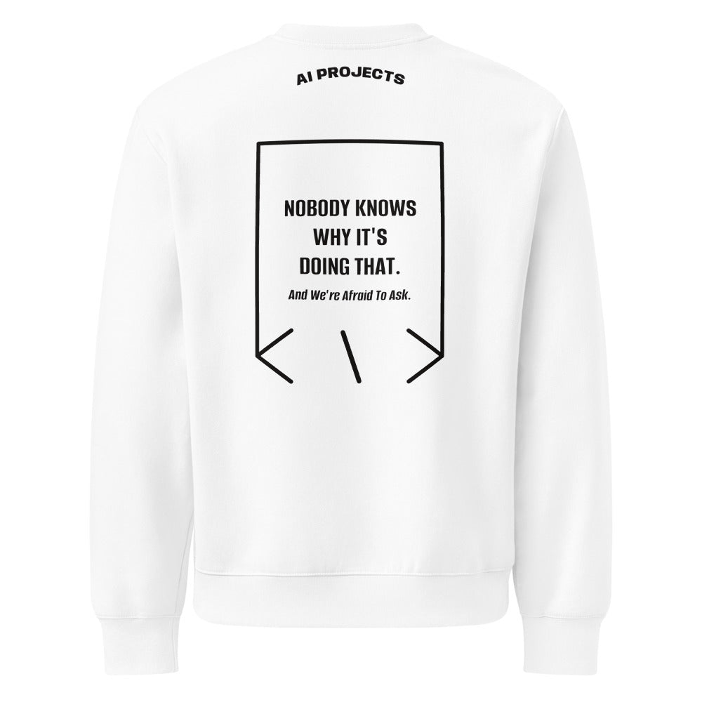 Nobody Knows Why It's Doing That. — secondary back mockup