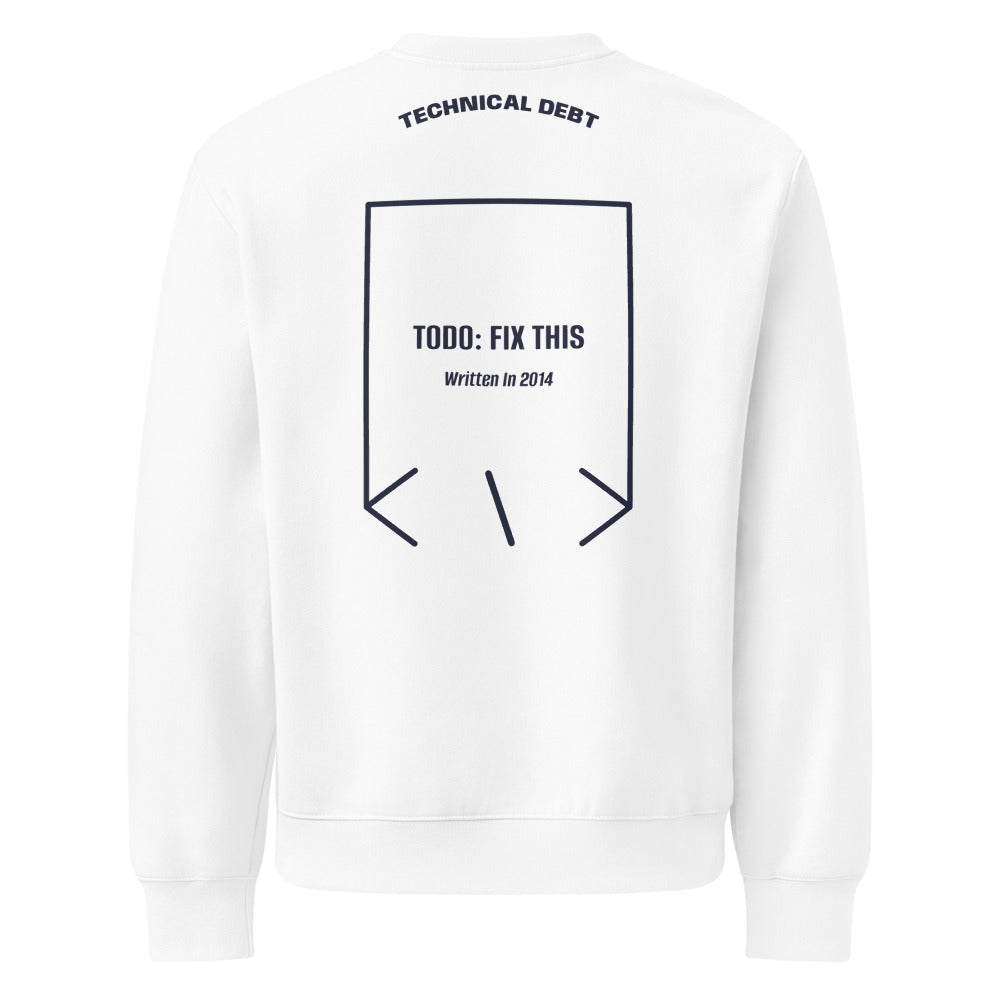 TODO: Fix This — White Navy back mockup