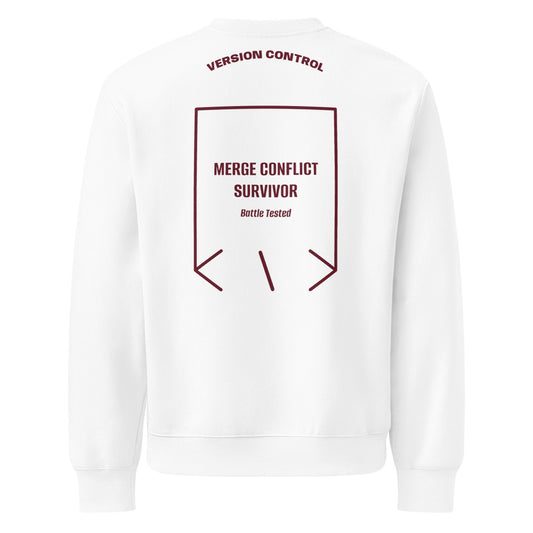 Merge Conflict Survivor — secondary back mockup
