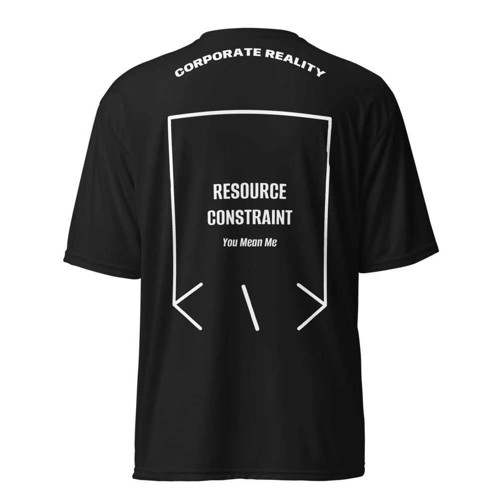 Resource Constraint — Black White back mockup