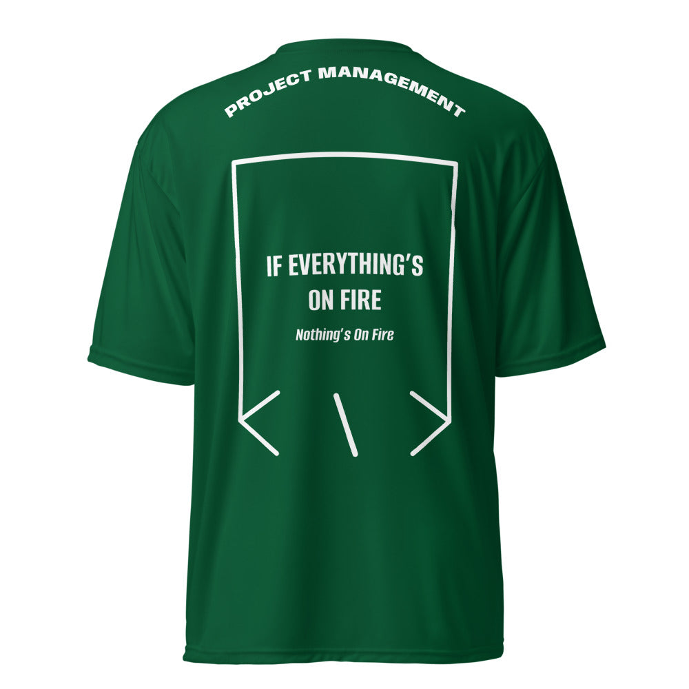 If Everything’s On Fire — Forest Green White back mockup