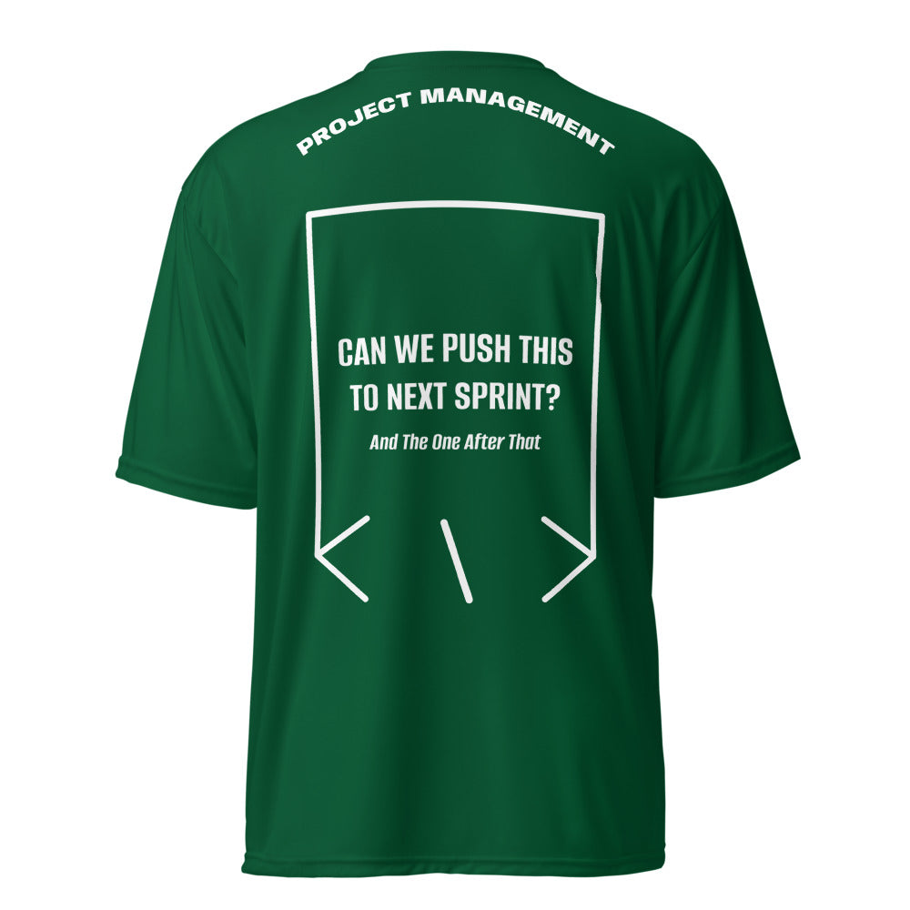 Can We Push This To Next Sprint? — Forest Green White back mockup