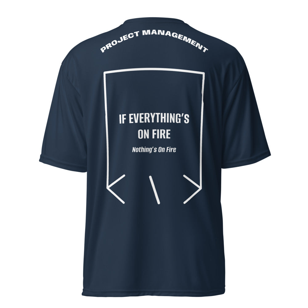 If Everything’s On Fire — Navy White back mockup