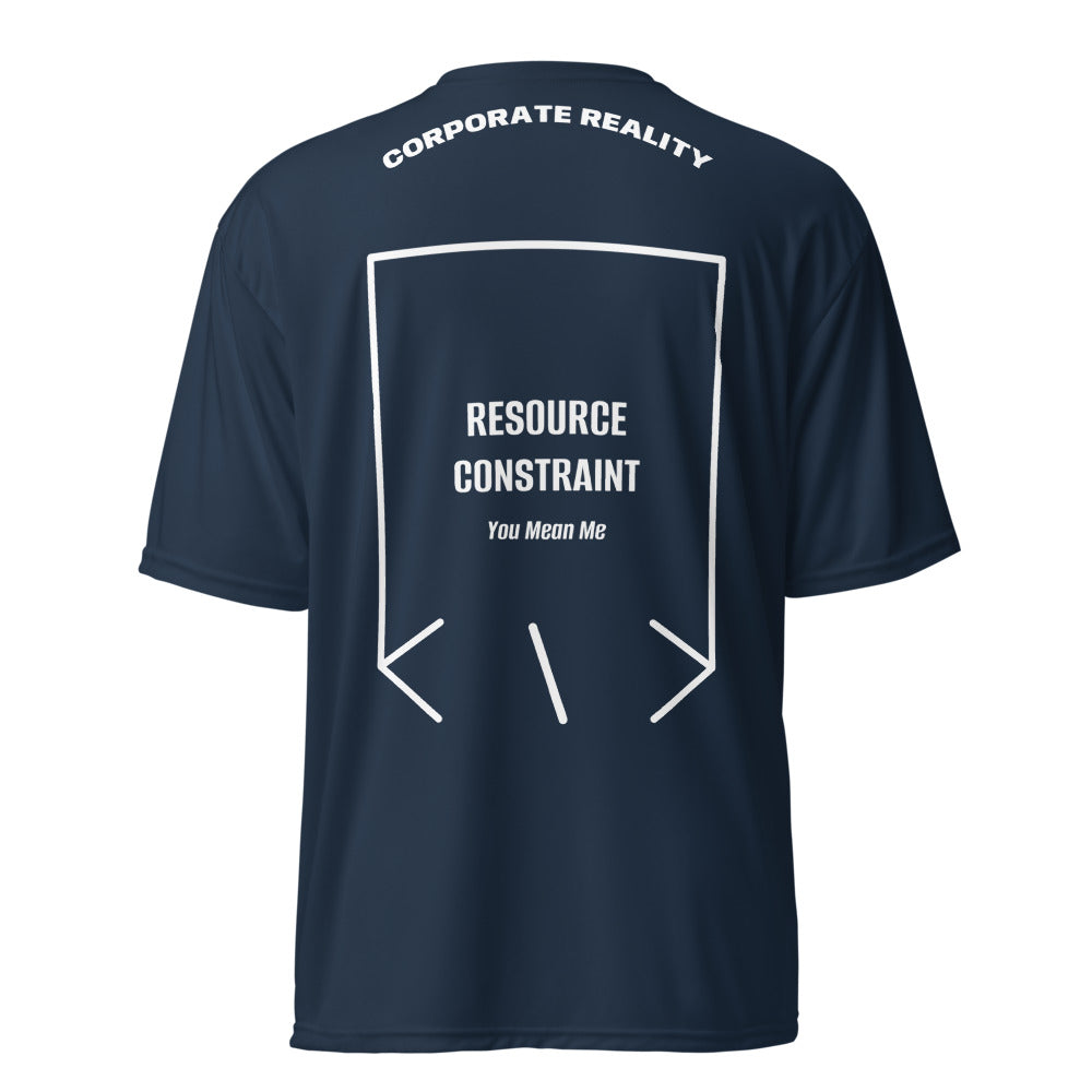 Resource Constraint — Navy White back mockup