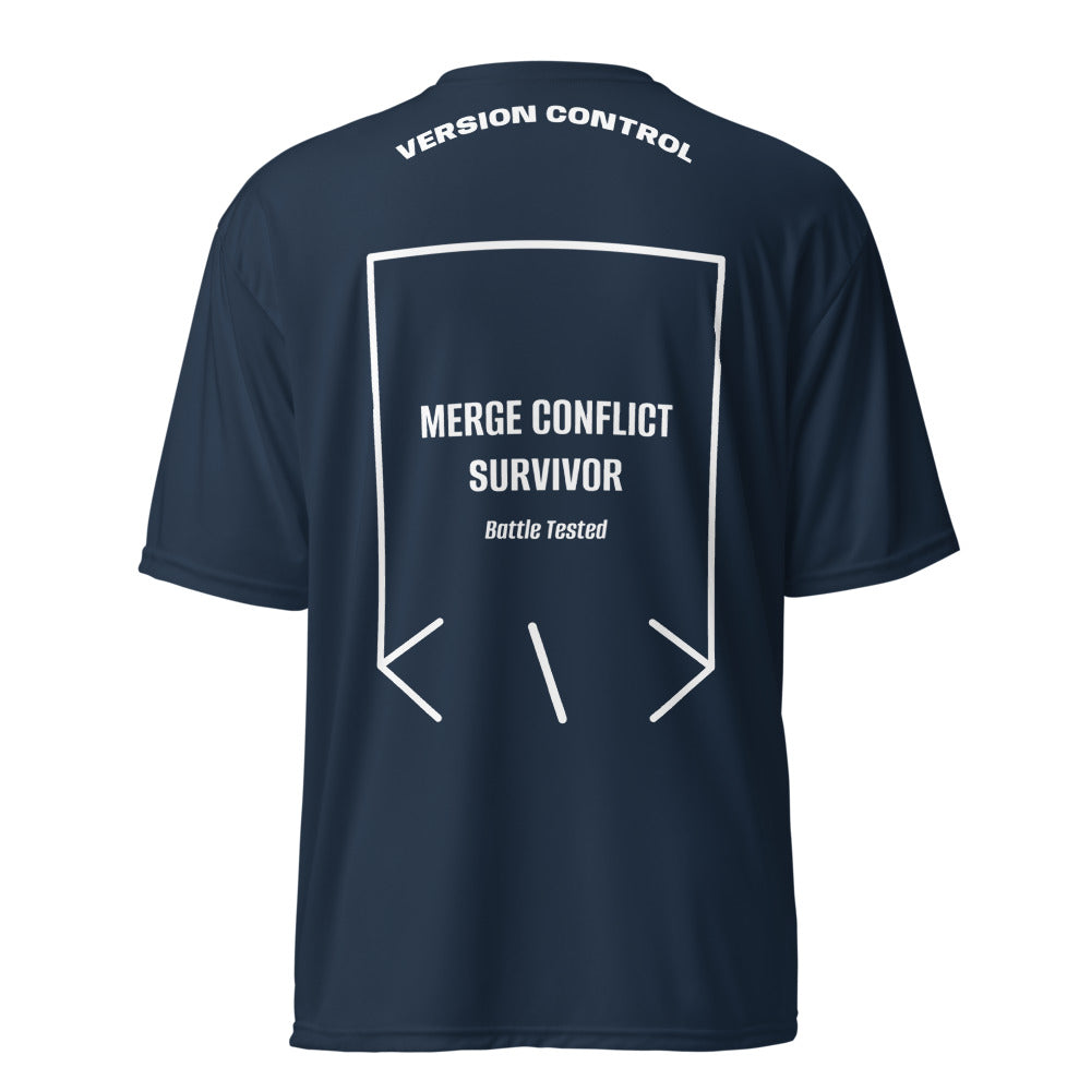Merge Conflict Survivor — secondary back mockup