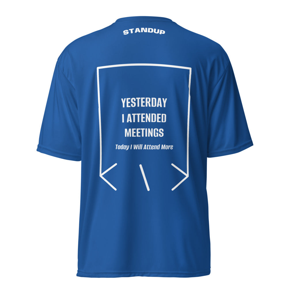 Yesterday I Attended Meetings — Royal White back mockup