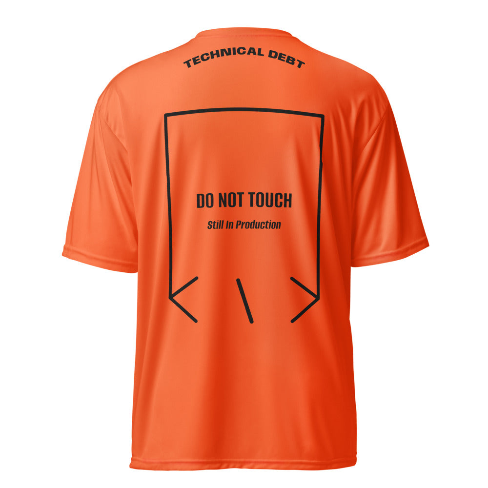 Do Not Touch — Safety Orange Black back mockup