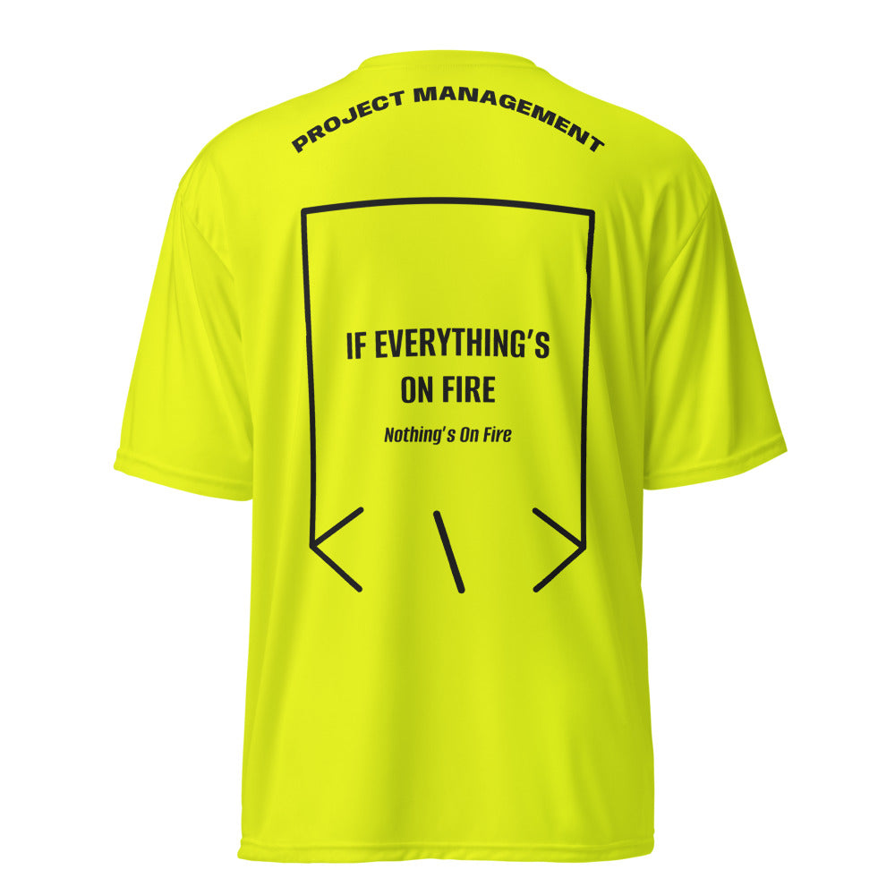 If Everything’s On Fire — Safety Yellow Black back mockup