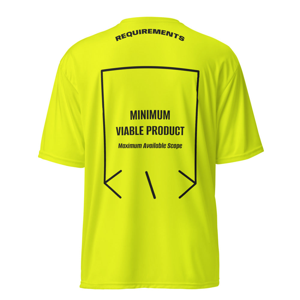 Minimum Viable Product — Safety Yellow Black back mockup