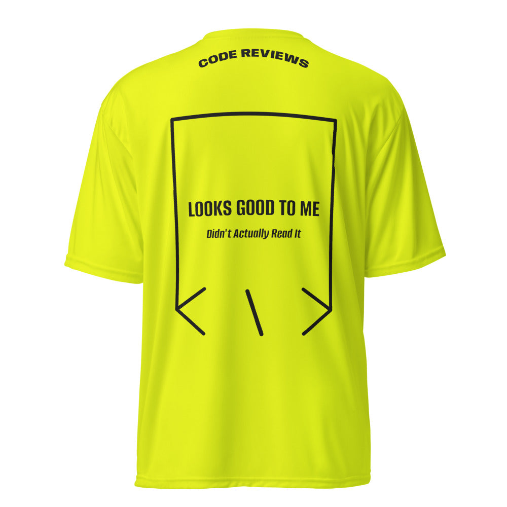 Looks Good To Me — Safety Yellow Black back mockup