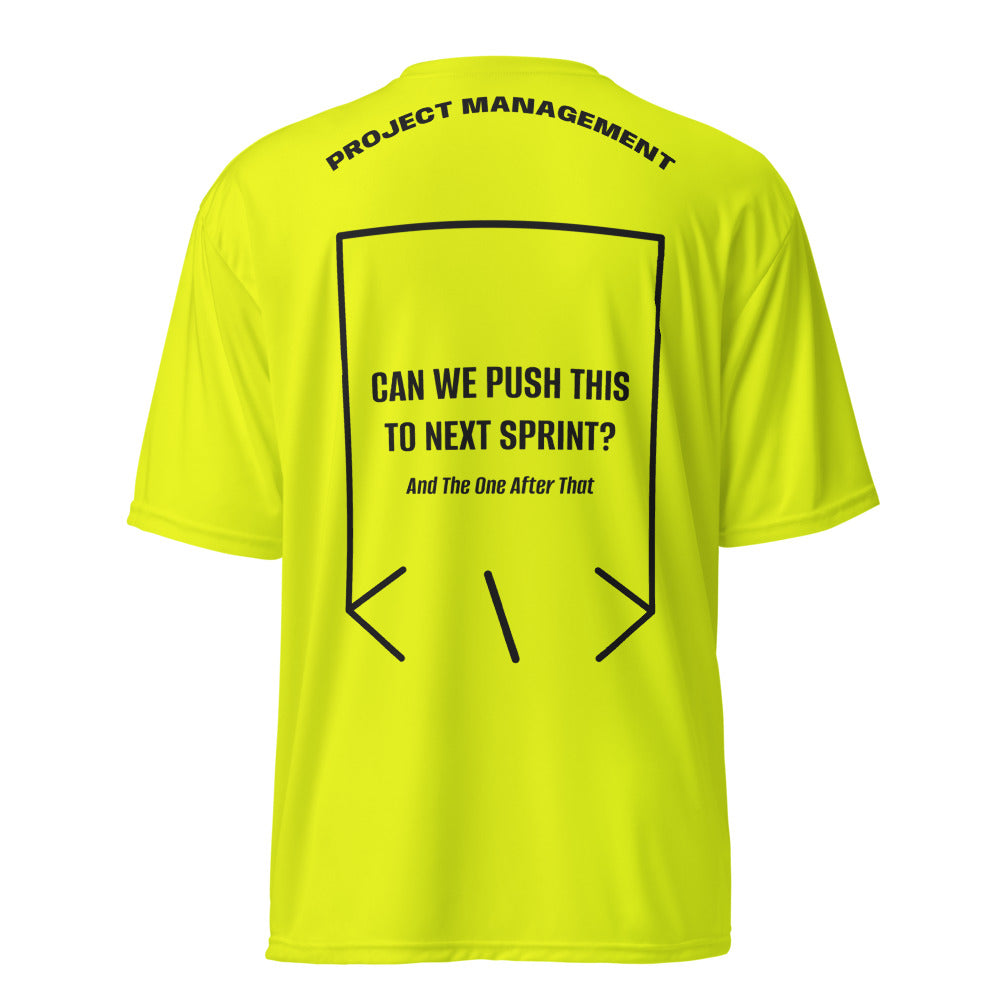 Can We Push This To Next Sprint? — Safety Yellow Black back mockup